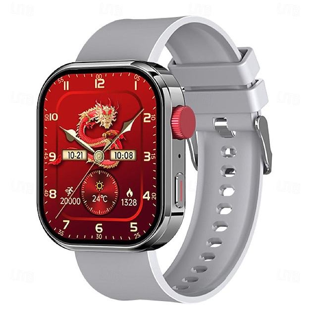  696 HWN18 Smart Watch 2.1 inch Smart Band Fitness Bracelet Bluetooth Pedometer Call Reminder Sleep Tracker Compatible with Android iOS Men Hands-Free Calls Message Reminder IP 67 38mm Watch Case