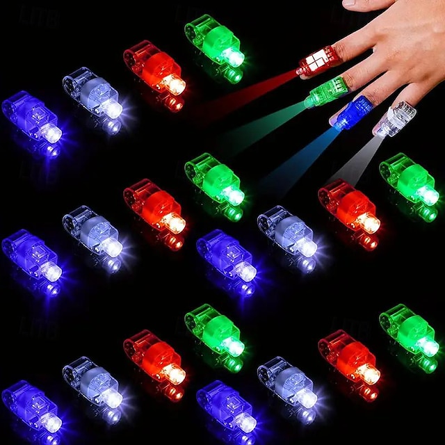  10 stücke led-licht finger licht licht ring laser licht bungee dance hand lampe sashimi lampe konzert atmosphäre requisiten