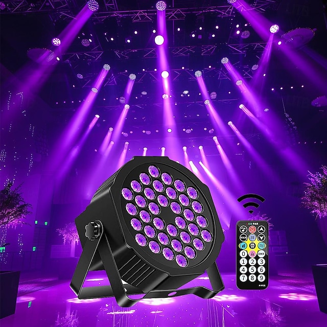  led strobe stage par light 36w uv blacklight 36 לדים עם שלט רחוק למסיבה דיסקו מועדון ktv חתונה