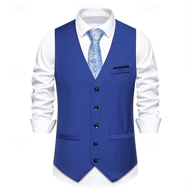 Men's Vest Gilet Daily Wear Vacation Going out Vintage Fashion Spring ...