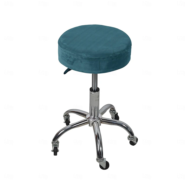 Velvet Universal Round Stool Cover - Bar Round Swivel Chair Cover - Round Barstool Seat Cover - Soft and Durable - Perfect for Protecting and Enhancing Bar Stools 17