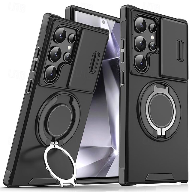  S24 S23 S22 S21 ウルトラ プラス A14 A54 A13 S20 FE 用フォンケース バックカバーリングホルダー ショックプルーフ PC