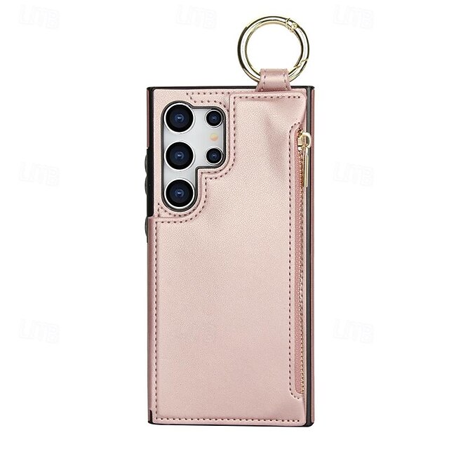  Phone Case For Samsung Galaxy S24 S23 S22 S21 Ultra Plus A55 A35 A25 A15 5G A14 A54 A73 A53 A33 A23 A13 A12 S25 Ultra Back Cover with Stand Holder Zipper Card Slot Retro PC PU Leather