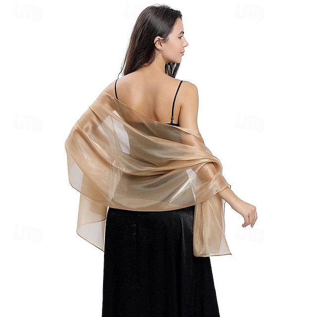 Ladiery Silky Shawls and Wraps for Evening Dresses Women Sheer