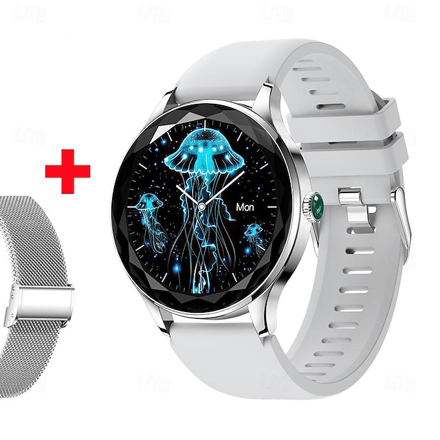  696 NX23PRO Smart klocka 1.27 tum Smart armband Smartwatch Blåtand Stegräknare Samtalspåminnelse Sleeptracker Kompatibel med Android iOS Dam Handsfreesamtal Meddelandepåminnelse IP 67 43mm klockfodral