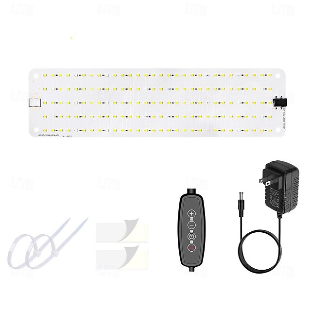  LED Grow Panel Light Ultra-thin Full Spectrum Dimmable Timer Plant Lights Under Cabinet Growing Lamp for Indoor Plants Rack