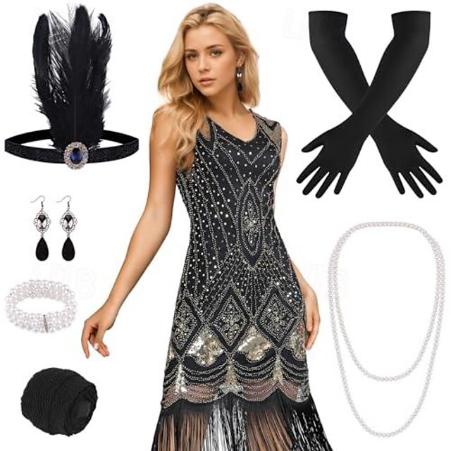 Roaring 20s 1920s Cocktail Dress Vintage Dress Flapper Dress Dress ...