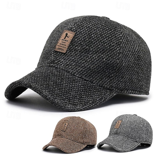  Per uomo Cappellino da baseball Cappello da sole Cappello da camionista Nero Caffè Poliestere Di tendenza Informale Strada Giornaliero Liscio Regolabile Crema solare Traspirante