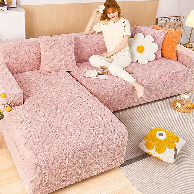  Thick Sofa Cover Couch Covers for Cushion Couch Sofa Slipcovers Couch Covers High Stretch Breathable Anti-pet Sofa Cover with Elastic Band
