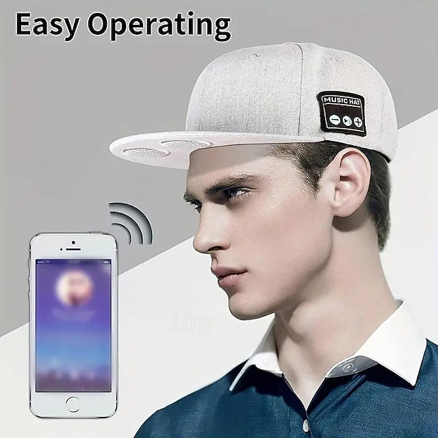  trådløse smart høyttaler hodetelefoner baseball cap - perfekt bursdagsgave for menn kvinner gutter og jenter