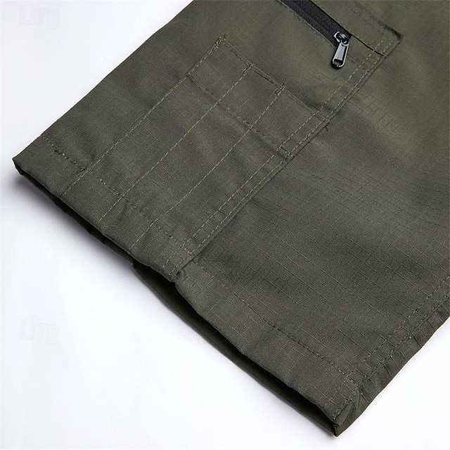 Homme Shorts Tactiques Shorts cargo Shorts Boutons Multi-poches Bloc de Couleur Confort Portable Court Occasionnel Quotidien Fête Mode Classique Noir Vert
