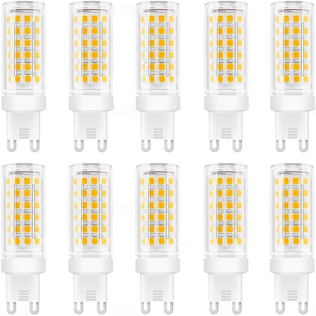  Lampadine a led G9 da 10 pezzi da 9 W equivalenti a una lampadina alogena da 90 W con angolo del fascio di 360 senza sfarfallio