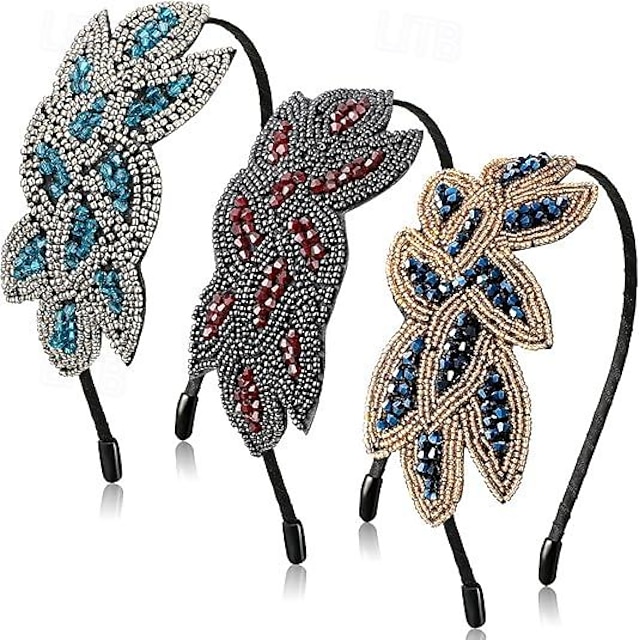  Retro Antiguo Rugido 20s 1920s Diadema de estilo flapper Invitado a la boda Moda Mujer Carnaval Mascarada Evento / Fiesta Recepción de Boda Despedida de Soltera Adulto Para la Cabeza Todas las