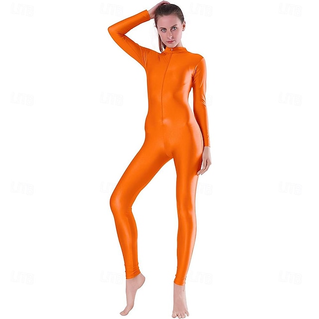  Tute Zentai Costume Cosplay Tuta di pelle Ninja Costume di Carnevale Tuta Intera Giorno dei Re Per donna Body Costume Sexy Tinta unica Spandex Lycra Costume per Halloween Carnevale Mascherata Adulti