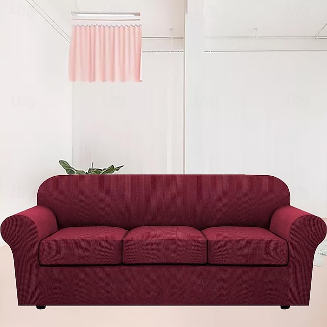  copridivano elasticizzato - copridivano elastico per una protezione all-inclusive - tessuto resistente e morbido - facile da installare e pulire - perfetto per l'arredamento del soggiorno e per le case in cui sono ammessi gli animali domestici