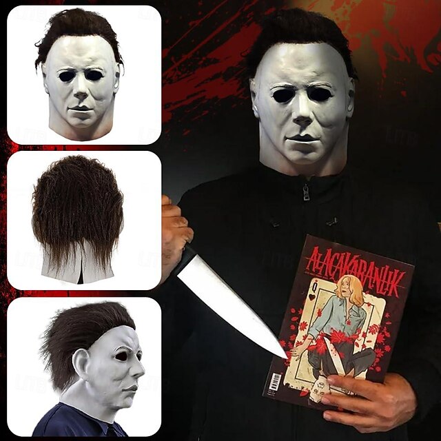 Ghost Zombie Michael Myers Mask Halloween Props Adults' Men's Women's Scary Costume