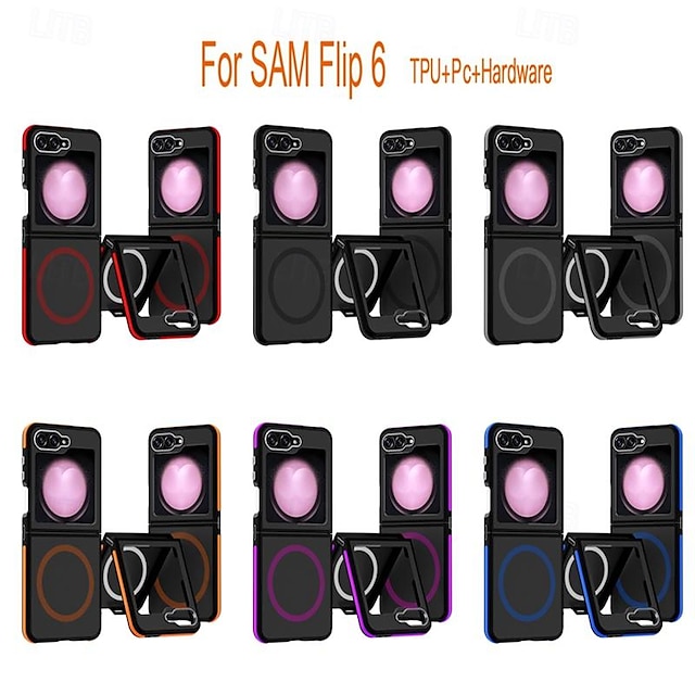  電話 ケース 用途 サムスンのギャラクシー Zフリップ6 Z Flip 5 バックカバー ワイヤレス充電をサポート 黄ばんでいない 耐衝撃 レトロ風 TPU