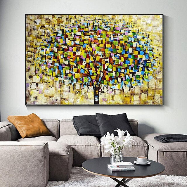 Tableau Toile Gustav Klimt 'Larme' - Reproduction 60x80cm Sans Cadre, Déco Murale Abstraite