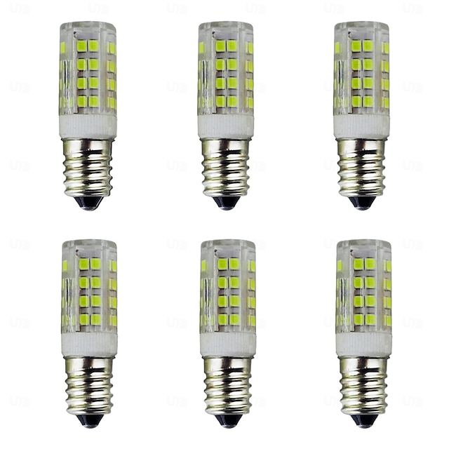  6 pz e14 led luci di mais 240 lumen 5 w 51 led perline smd 2835 bianco caldo bianco 220 v 110 v