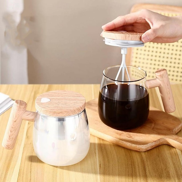  elektrický vysokorychlostní mixovací hrnek míchací hrnek automatický míchací hrnek na kávu otočný cestovní mixovací hrnek 400ml