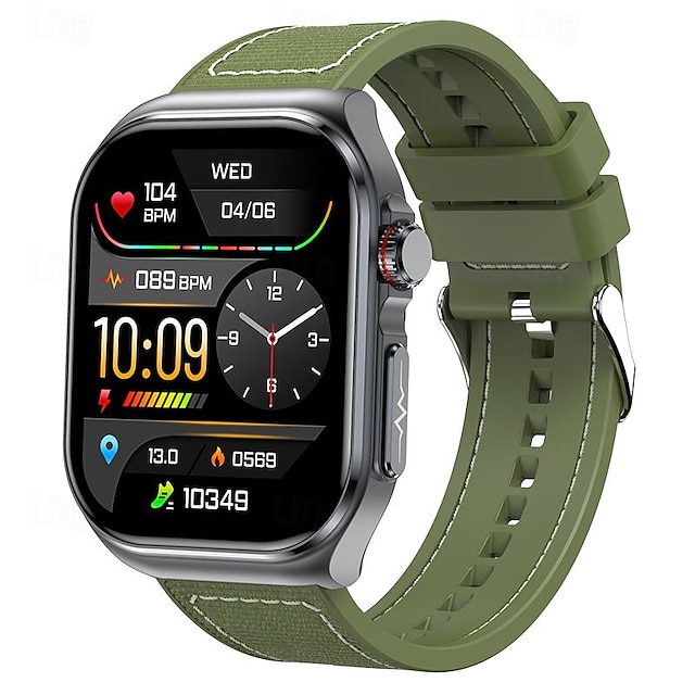  iMosi ET585 Chytré hodinky 2.04 inch Inteligentní hodinky Bluetooth EKG + PPG Monitorování teploty Krokoměr Kompatibilní s Android iOS Dámské Muži Hands free hovory Voděodolné Média kontrola IP68