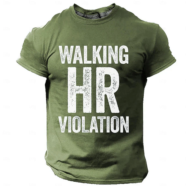 Men's Funny T Shirt Short Sleeve T shirt 3D Print Crew Neck Shirt Retro Vintage Casual Street Casual Bar Black Blue Green Spring & Summer Clothing Apparel S M L XL 2XL 3XL 6