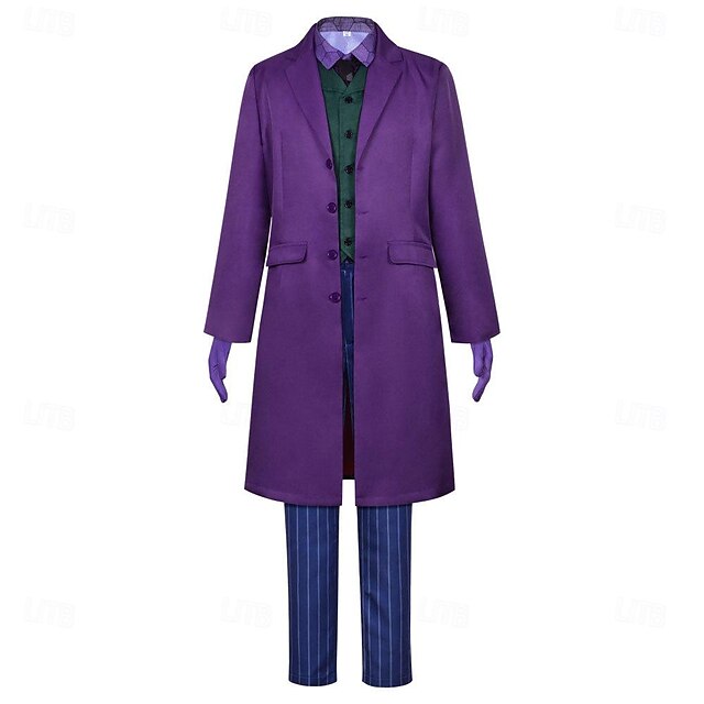 Joker Costume Boys Classic Purple Clown Suit