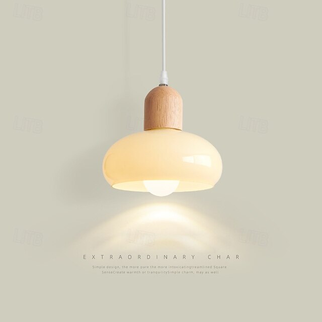  lampada a sospensione a led bianco caldo 1 luce 7w e26/e27 interni in stile francese paralume in vetro lampada a sospensione filo sospeso lampadario a soffitto regolabile comodino soggiorno apparecchi
