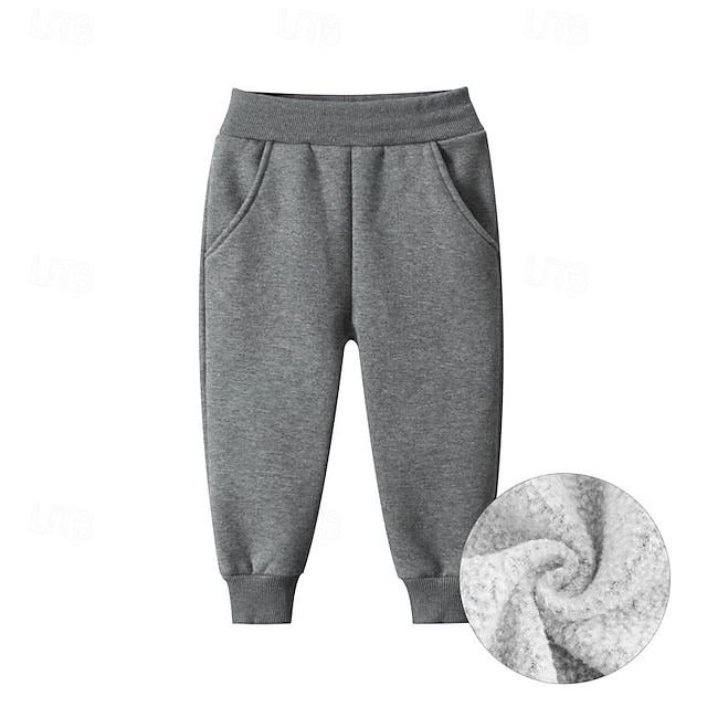  Da ragazzo 3D Tinta unica Pantaloni Pantaloni della tuta Autunno Inverno Attivo Essenziale Bambino 4 anni + Esterno Sport Informale Standard