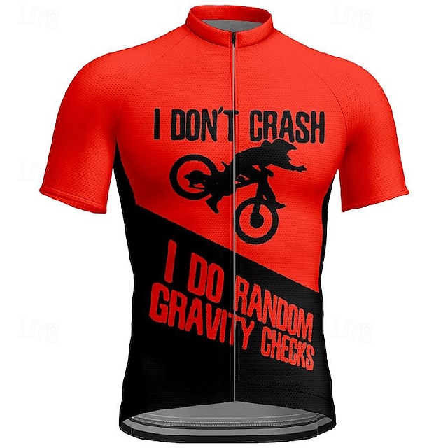  Homme Maillot Velo Cyclisme Manche Courte Cyclisme Tee-shirt Maillot avec 3 poches arrière VTT Vélo tout terrain Respirable Séchage rapide Conception anatomique Mèche Rouge Bleu Orange Des sports