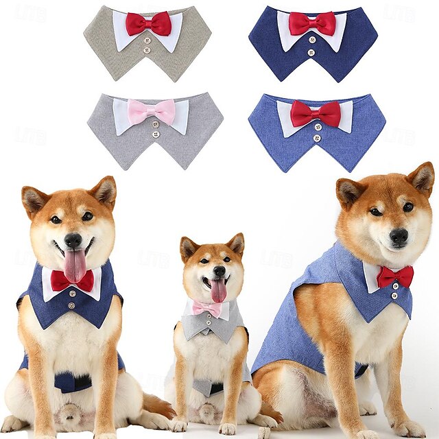  Perros Disfraces Cuello Bozales Portador del Anillo Elegante Víspera de Todos los Santos día de San Valentín Boda Fiesta  Ropa Para Cachorros De Perros