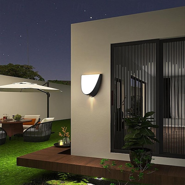  Lampadari Da Parete Per Esterni A Led Bianco Caldo/Bianco Moderni Lampadari A Parete Lampadari Da Parete Per Esterni Moderni Lampadari Per Esterni Impermeabile Antiruggine Per Portico Giardino