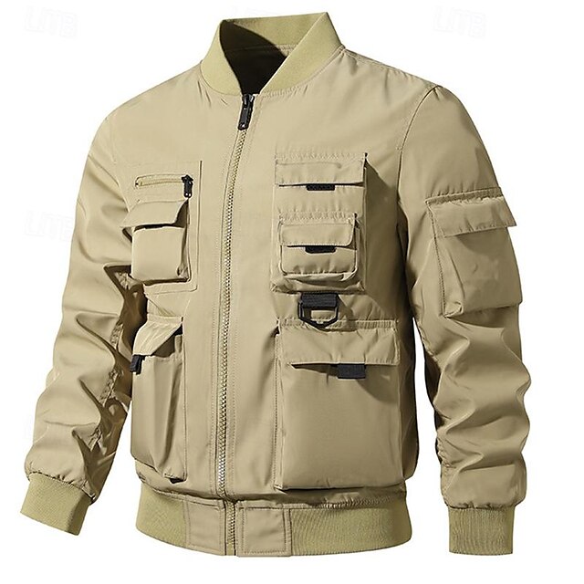 Men's Bomber Jacket Cargo Jacket Hiking Jacket Tactical Jacket Outdoor ...