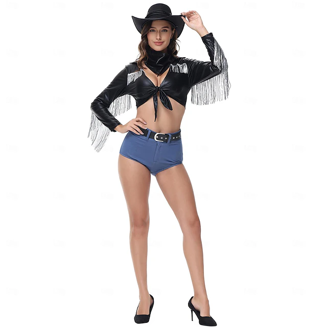 Cowgirl Halloween Cosplay Costume Carnival Costume Cosplay Adults' Women's Carnival Masquerade Party Masquerade Easy Halloween Costumes Dress Up 10