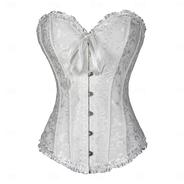  kvinnors shapewear ren färg korsetter punk & gothic carnival date club spets andas bandeau kortärmad sommar vår hem outfits