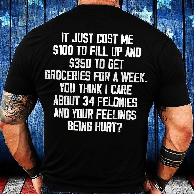 Men's Word Letter Printed Funny T Shirt Tee Top 100% Cotton Short Sleeve Graphic Shirt Black Army Green Dark Blue Comfortable Tee Street Sports Outdoor Fashion Designer Clothing 7