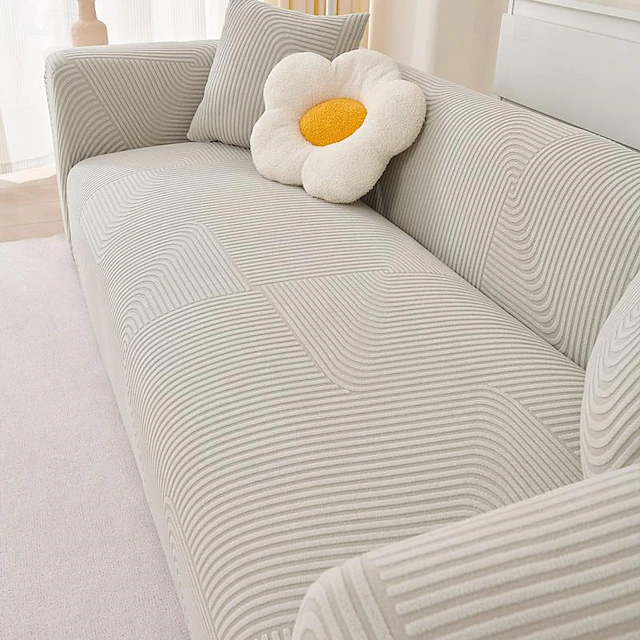 Stretchable Full Sofa Cover Slipcover Elastic All-Inclusive Couch Cover Anti-Slip and Durable Easy to Install and Machine Washable Perfect for Home Decor and Protection 10