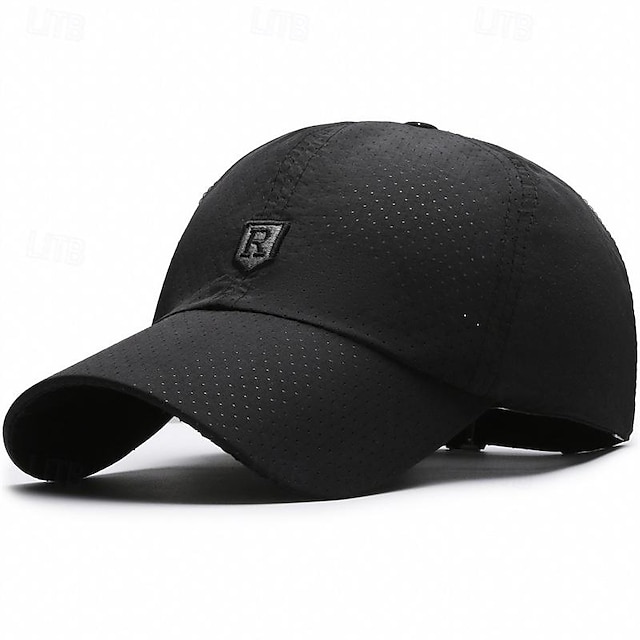  Herren Cap Basecap Sonnenhut Kappe Schwarz Weiß Polyester Modisch Brautkleider schlicht Strasse Täglich Glatt Einstellbar Sonnenschutz Atmungsaktiv