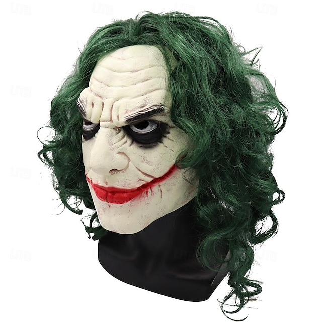  Joker Clown Halloween Maske Joker: Folie à Deux Cosplay Horror Erwachsene Herren Karneval Leistung Party Einfache Halloween-Kostüme Verkleiden