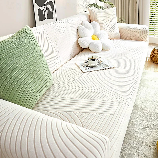 Elastic Sofa Cover All-Inclusive Universal Cover Four Seasons Anti-Cat Scratch Sofa Cover Lazy Non-Slip Full Cover Towel Stretchable Durable Easy to Install and Clean Perfect for Year-Round Use 9