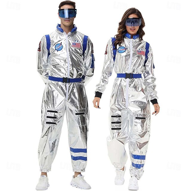 Couples Astronaut Costume Jumpsuit Halloween Group Couples Costumes ...