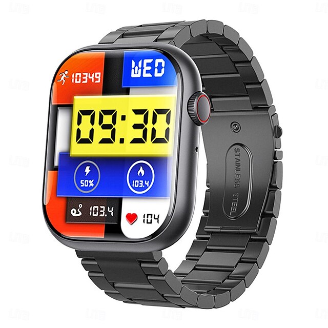  F70 Smartwatch Bluetooth Call Heart Rate and Temperature Monitoring Step Sports Watch Smart Bracelet