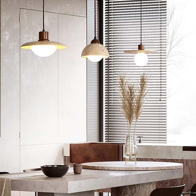  36 cm Design unico Luci Pendenti Metallo Pietra Moderno 85-265V