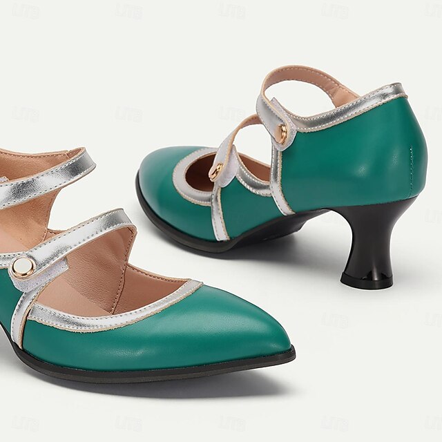 Chaussures Mary Jane Femme à Talon Moyen - Élégantes, Confortables, à Lacets, Pour Loisirs Ou Occasions