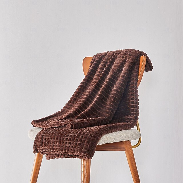  Flannel checked blanket autumn and winter blanket bed blanket Office warm nap blanket sofa blanket