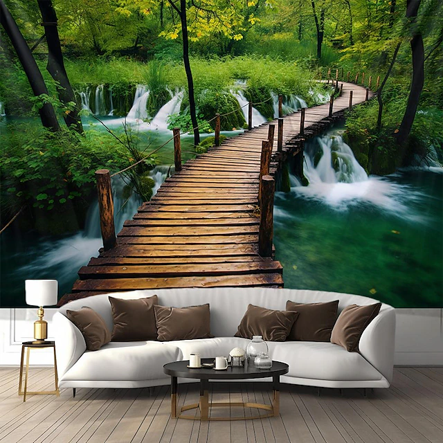Nature Forest Hanging Tapestry Wall Art Large Tapestry Mural Decor Photograph Backdrop Blanket Curtain Home Bedroom Living Room Decoration 6