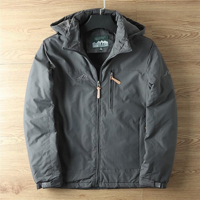  Per uomo Giacca softshell Giacca da escursionismo Giacca Antipioggia Giacca in pile da escursionismo Inverno All'aperto Calore Termico Antivento Caldo Resistente all'Acqua Giacca a vento Viaggio Nero