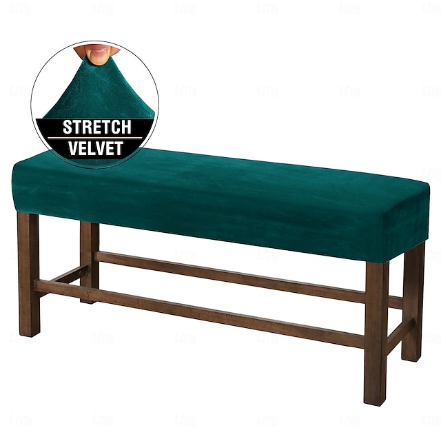  Fodera per panca ultra morbida all-inclusive in velluto elastico - fodera per panca in tessuto per la casa - elastica e resistente - perfetta per aggiungere comfort e stile alla tua panca - facile da installare e pulire