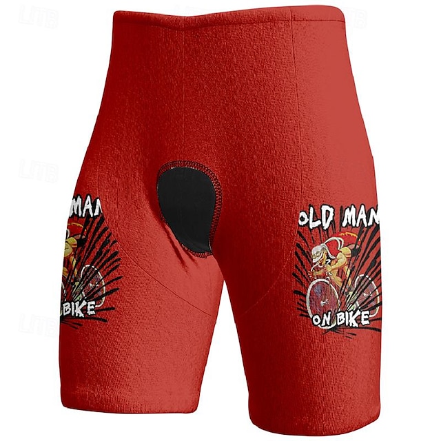  Herre Sykkelshorts Sykkel Shorts Slank Fasong sport Grafisk Pustende Hurtigtørkende Høy Elastisitet Bekvem Gul Rosa Klær Sykkelklær