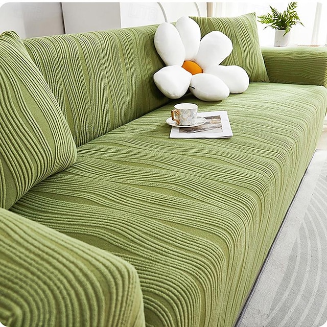 Jacquard Velvet Elastic Sofa Cover All-Inclusive Universal Cover Four Seasons Universal Lazy One-Piece Anti-Cat Scratch Sofa Cushion Durable and Stretchable Perfect for Year-Round Protection Easy to Install and Clean 12